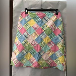Brooks Brothers patchwork skirt size 10